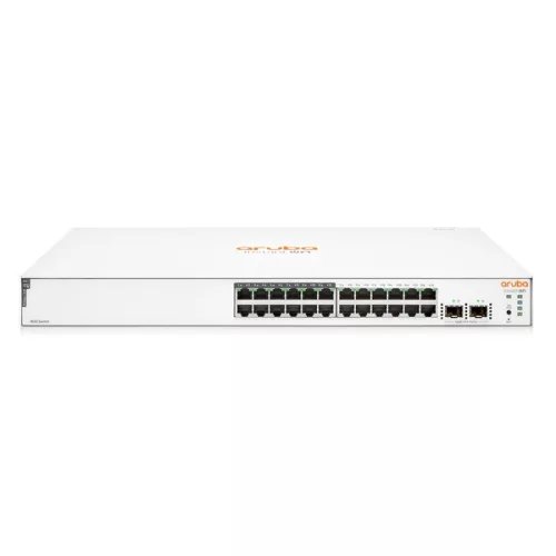 Aruba Instant On JL813A 1830 24xGbE LAN 12xPoE LAN port 2xSFP port smart menedzselhető PoE (195W) switch