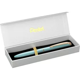   Pentel Energel BL2007PD-BOX 0,35mm pastell zöld test/kék tinta prémium fém rollertoll