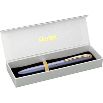   Pentel Energel BL2007PV-BOX 0,35mmpastell lila test/kék tinta prémium fém rollertoll