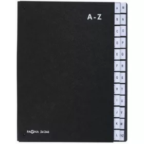 Pagna A-Z ig nyitott fekete előrendező