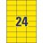 Avery 3451 70x37mm sárga univerzális címke