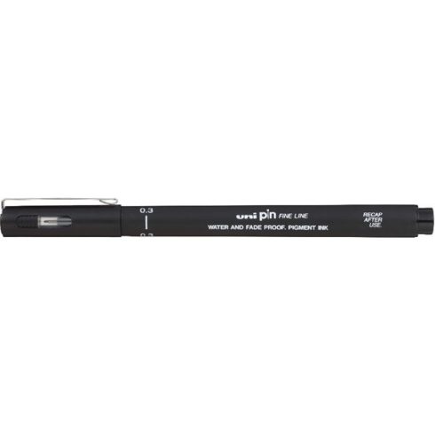 Uni PIN 0,3 mm fekete rajzmarker