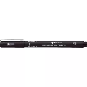 Uni PIN vágott hegyű 3 mm fekete rajzmarker