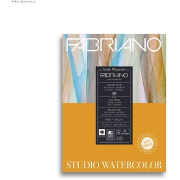   Fabriano Watercolour Studio 200g 22,9x30,5cm 20lapos akvarell tömb