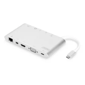   DIGITUS DA-70861 USB-C 11 portos univerzális notebook dokkoló állomás