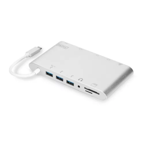 DIGITUS DA-70861 USB-C 11 portos univerzális notebook dokkoló állomás