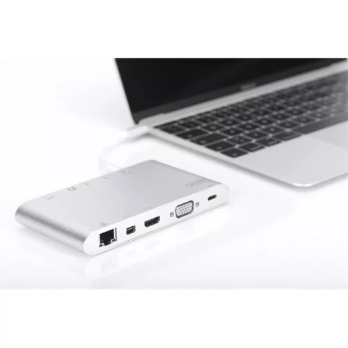 DIGITUS DA-70861 USB-C 11 portos univerzális notebook dokkoló állomás