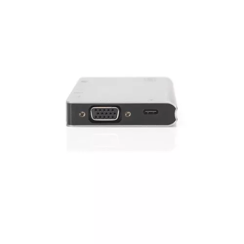 DIGITUS DA-70866 Cestovná univerzálna dokovacia stanica pre notebook s 8 portami USB-C