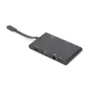 DIGITUS DA-70865 USB-C cestovná 9-portová univerzálna dokovacia stanica pre notebook