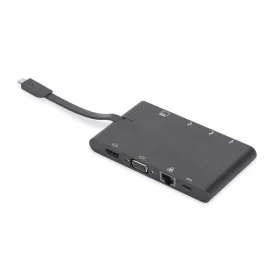   DIGITUS DA-70865 USB-C cestovná 9-portová univerzálna dokovacia stanica pre notebook