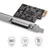 Axagon PCEA-P1N 1 ks paralelný port 1 linka PCI-Express karta