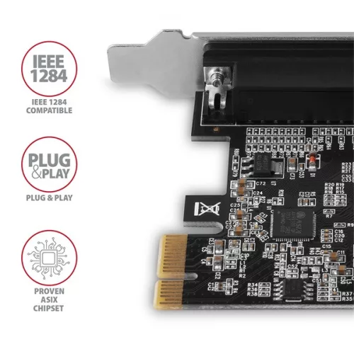 Axagon PCEA-P1N 1 ks paralelný port 1 linka PCI-Express karta
