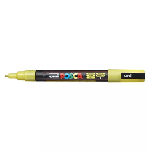 Uni POSCA PC-3ML csillámló sárga marker