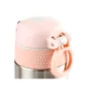 Termos Wabo cu capac din oțel, 420 ml, argintiu, cu model flamingo