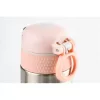 Termos Wabo cu capac din oțel, 420 ml, argintiu, cu model flamingo