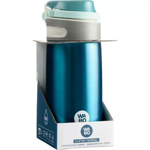 Termos Wabo cu capac din oțel, 350 ml, albastru