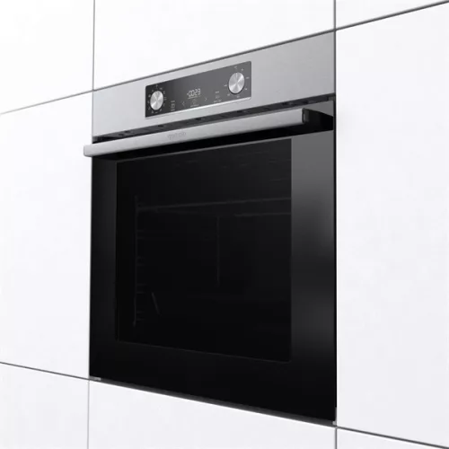 Gorenje BO6735E02X Edelstahl, Einbaugerät, Backofenvolumen: 77 l, Grill, Umluft, hydrolytische Heizung, Backofen