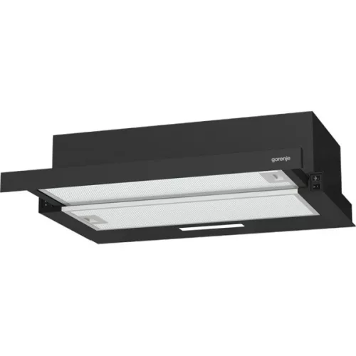 Gorenje TH60E3B, schwarz, freistehend, traditionell, Größe: 60 cm, teleskopierbar, Geräuschpegel: 67 dB, Dunstabzugshaube