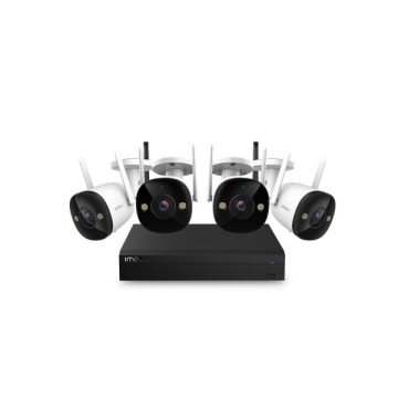   IMOU 4db wifi 2MP Full-Color csőkamerával/1 db 4 csatornás Wifis hálózati rögzítő/1TB HDD vezeték nélküli megfigyelő sze