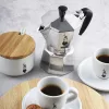Bialetti Moka Express Edelstahl-Filterkaffeemaschine für 18 Personen