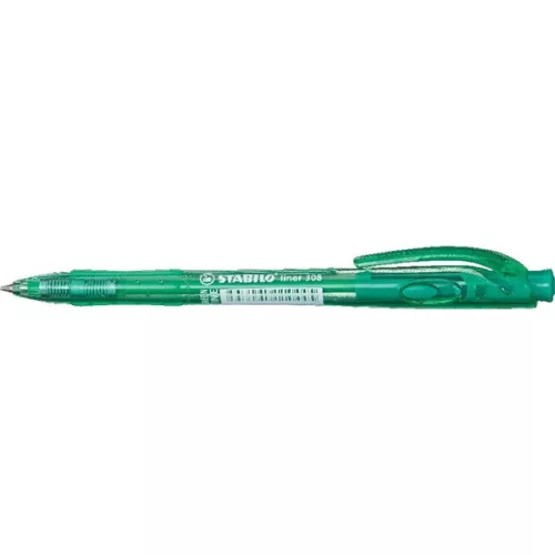 Stabilo Liner 308 10 db/csomag zöld golyóstoll