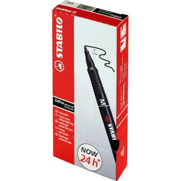   Stabilo OHPen 843"M" 10db/csomag fekete permanent marker