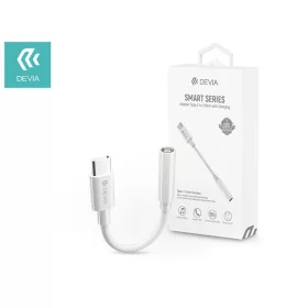   Adaptér Devia ST354113 typu C s 3,5 mm jack konektorom, inteligentný, s nabíjacím audio adaptérom