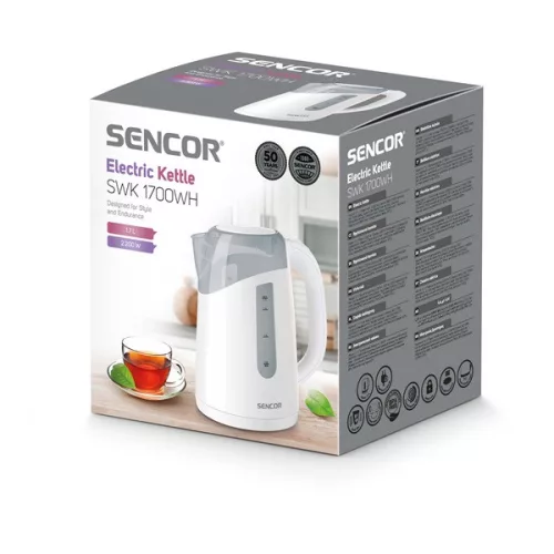 Kanvica Sencor SWK 1700WH 1,7 l bielo-sivá