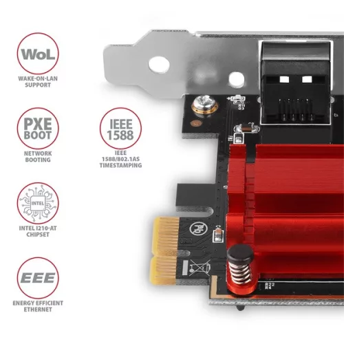 Axagon PCEE-GIX Gigabit Ethernet 1-line PCI-Express karta