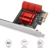 Axagon PCES-SA6 6 interných SATAIII portov 2 linková PCI-Express karta