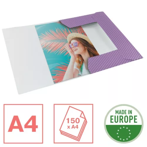 Esselte ColourBreeze kartonska elastična mapa boje lavande