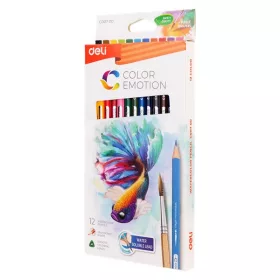 Deli Color Emotion 12db/csomag akvarellceruza készlet
