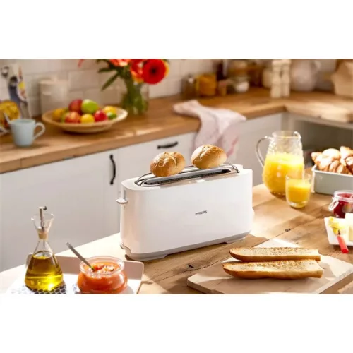 Philips HD2590/00 Daily Collection weißer 2-Scheiben-Toaster