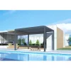 Iris MP-103GR bioklimatische, elektrisch betriebene LED-Beleuchtung, anthrazitfarbene 3x4 m Pergola