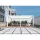 Iris MP-106WH bioklimatische, elektrisch betriebene LED-Beleuchtung, weiße 6x4 m Pergola