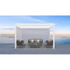 IRIS PS-103WH weiße 3 m zusätzliche Seitenwand für Pergola