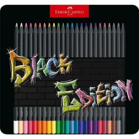   Faber-Castell Black Edition 24 db-os klt fekete test fém dobozban színesceruza készlet