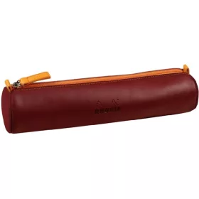   Clairefontaine Rhodiarama 215x5cm hengeres műbőr burgundivörös tolltartó