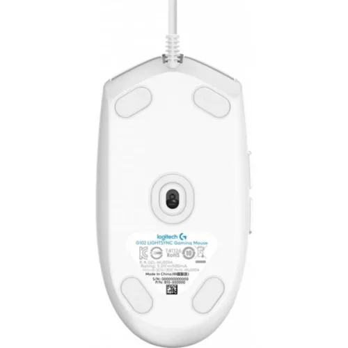 Logitech G102 Lightsync fehér gamer egér