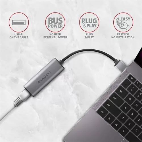 Axagon ADE-25R Type-A USB 3.2 - Gigabitový ethernetový adaptér