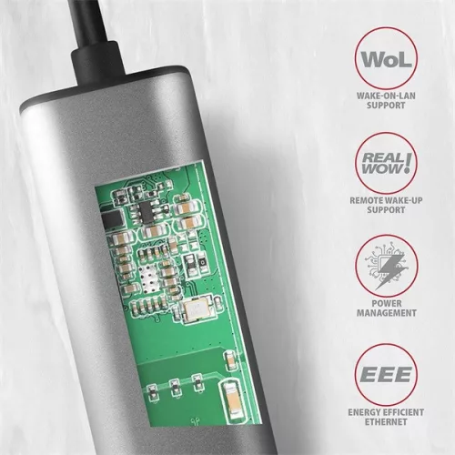 Axagon ADE-25RC Type-C USB 3.2 - Gigabitový ethernetový adaptér