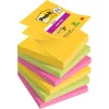 Post-it Super Sticky Carnival 76x76mm 90 Blatt 4+2 Stück gemischter Z-Notizblock 100% PEFC, SGSCH-PEFC-COC-110078