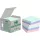 Post-it® Notizblöcke, 76 x 76 mm, recycelt, 100 Blatt, 6 Stück, gemischt, 100 % PEFC, SGSCH-PEFC-COC-110078