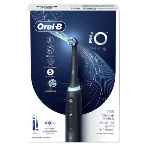 Elektrická zubná kefka Oral-B iO Series 5, matná čierna