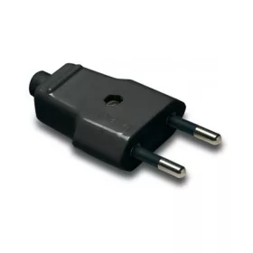 FAMATEL 1001-N 10A-250V crni neuzemljeni utikač