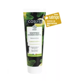   Coslys BIO Aktivkohle-Zahnpasta mit Minz- und Zitronenextrakt 100 g