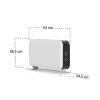 Mechanický mobilný konvektor Mill CO2200MECMAX Instant Max 2200W