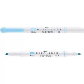   Zebra Mildliner Fluorescent kék kettős végű szövegkiemelő