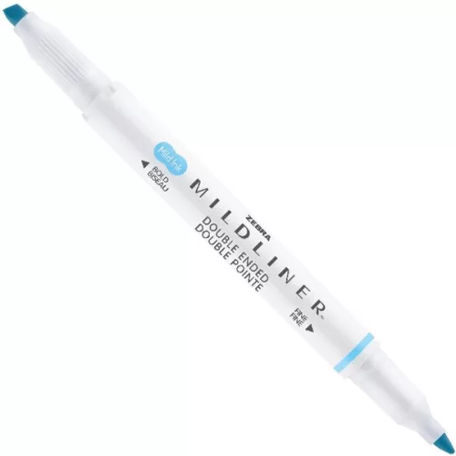 Zebra Mildliner Fluorescent kék kettős végű szövegkiemelő