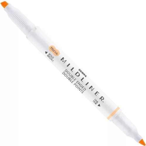 Zebra Mildliner Fluorescent narancssárga kettős végű szövegkiemelő